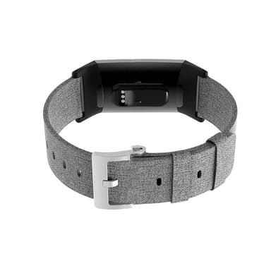 Canvas nylon klockarmband för Fitbit Charge 3 Grå