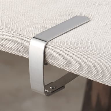 12-pack dukklämmor dukhållare för hem, picknick, utomhusfest Silver