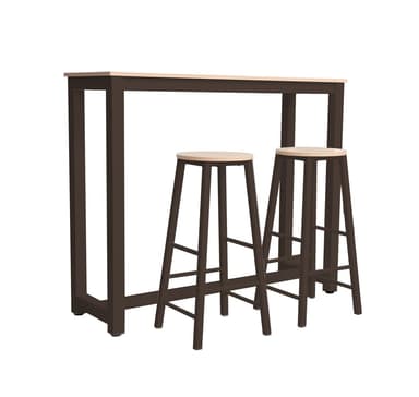 Barset SANCIA ek/brun