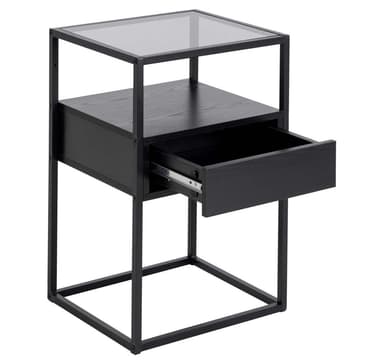 Nattduksbord RANDOLF 40x35xH60cm, svart