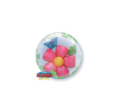 Leaves Flower' Double Bubble Balloon