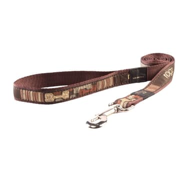 Leash Rogz Fancy Dress XL 25mm Armed Response, Mocha Bone mönster