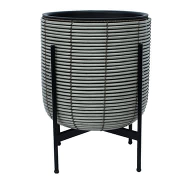 Planteringskruka WICK med stativ 38x38xH49cm, grå
