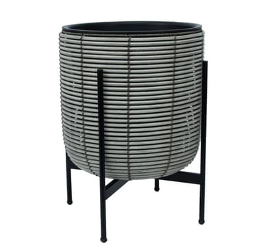 Planteringskruka WICK med stativ 38x38xH49cm, grå