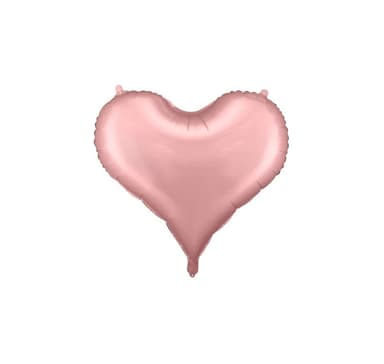 Hjärta rosa ljus ballong