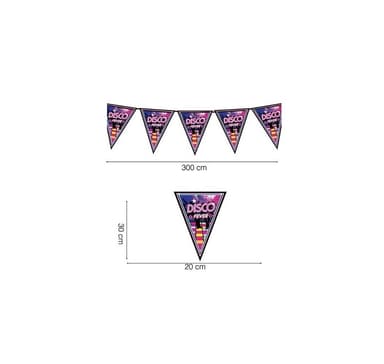 Banner Flagga Disco Fever