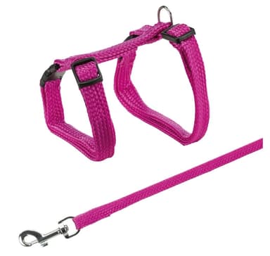 Kattsele med koppel, nylon, 22–42 cm/10 mm, 1,25 m, Trixie