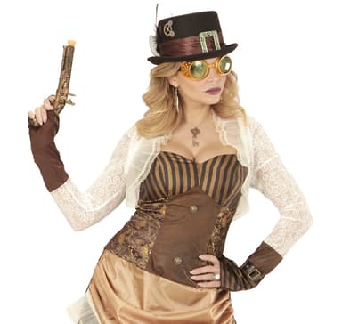 Glasögon Steampunk Guld