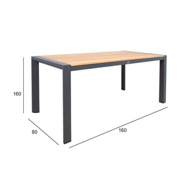 Bord TAMPERE 160x80xH75cm, teak