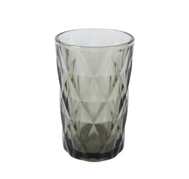 Högt dricksglas CORAL 350ml, D8xH12cm, mörkgrått