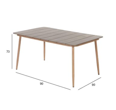 Bord NORGE 147x90xH73cm, beige