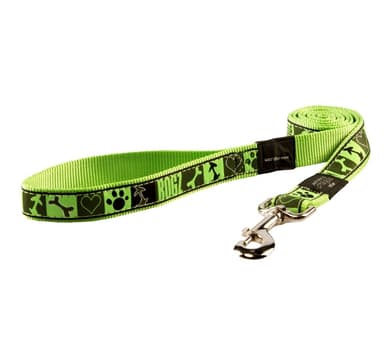 Leash Fancy Dress XL 25mm Armed Response, Lime Juice mönster