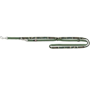 Premiumkoppel, neopren vadderad, L–XL: 1,00 m/25 mm, kamouflage/skogsgrönt