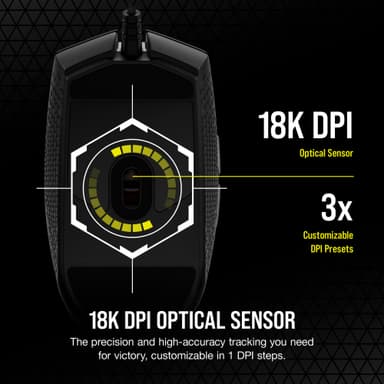 Corsair Katar Pro XT mus för gaming