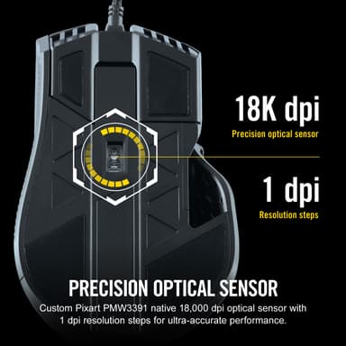 Corsair Ironclaw RGB gamingmus (svart)