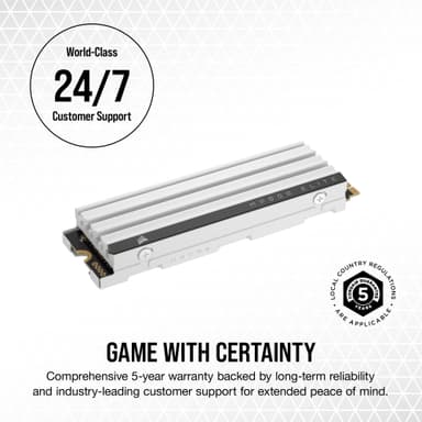 Corsair MP600 ELITE SSD upgraderingsmodul för PS5 (2TB)