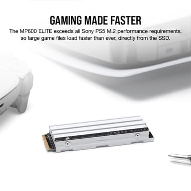 Corsair MP600 ELITE SSD upgraderingsmodul för PS5 (2TB)
