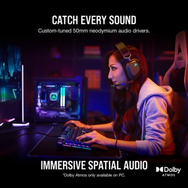 Corsair HS80 Wireless headset för gaming