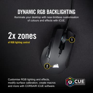 Corsair Ironclaw RGB gamingmus (svart)