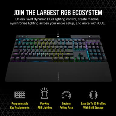 Corsair K70 Pro RGB Black Gamingtangentbord