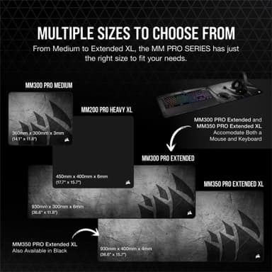 Corsair MM350 Pro musmatta gaming (XXL)