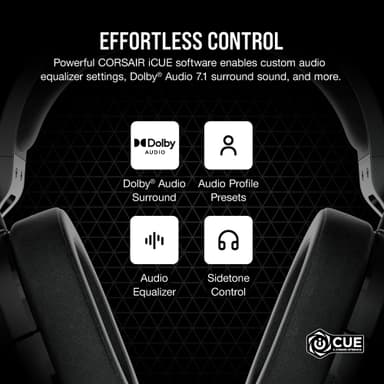 Corsair HS55 Surround gamingheadset (svart)