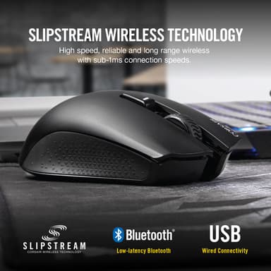 Corsair Harpoon RGB trådlös gamingmus (svart)