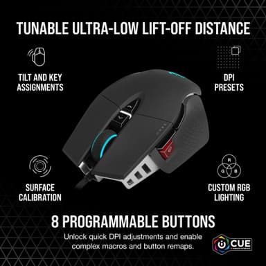 Corsair M65 RGB Ultra Tunable gamingmus (svart)