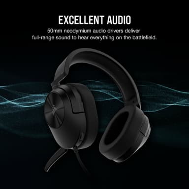 Corsair HS55 Stereo gamingheadset (svart)