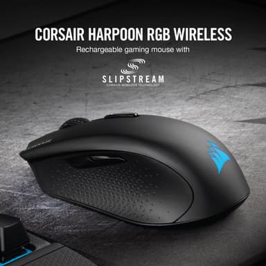 Corsair Harpoon RGB trådlös gamingmus (svart)