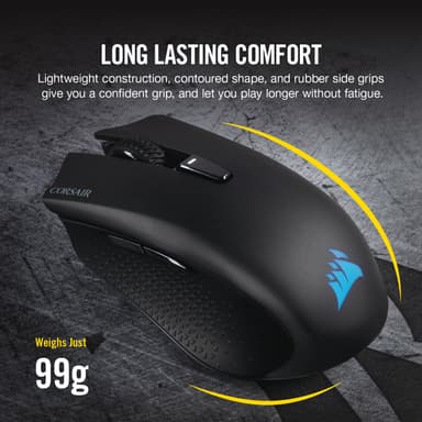 Corsair Harpoon RGB trådlös gamingmus (svart)