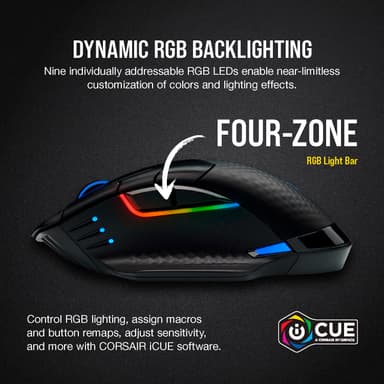 Corsair Dark Core Pro RGB trådlös gamingmus