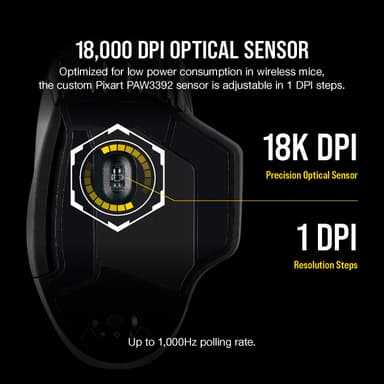 Corsair Dark Core Pro RGB trådlös gamingmus