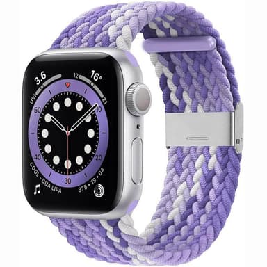 Flätat Elastiskt Armband Apple watch 6 (40mm) - Gradient purple