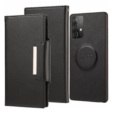 SKALO Samsung A52/A52s DOLIZMA 2 i 1 Magnet Plånboksfodral - Svart