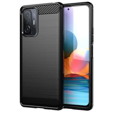SKALO Xiaomi 11T/11T Pro Armor Carbon Stöttåligt TPU-skal - Svart