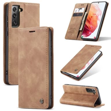 CaseMe Smart FlipCase Samsung Galaxy S22  - Brun