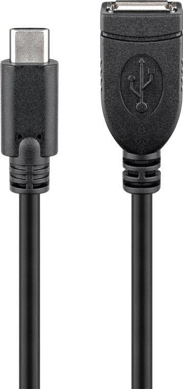 USB-C™-förlängningskabel, svart