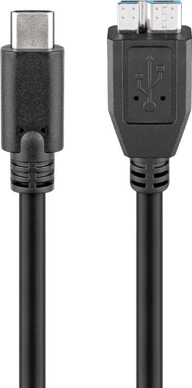 Goobay USB-C™ till Micro-B 3.0 kabel, svart