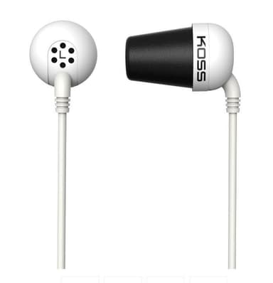 Koss Plug In-ear, 3,5 mm, vit, brusreducerande,