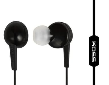 Koss hörlurar KEB6iK In-ear, 3,5 mm (1/8 tum), mikrofon, svart,