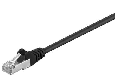 Patchkabel CAT 5e, SF/UTP, svart, 7,5 m