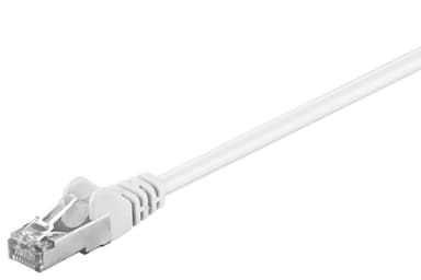 Goobay Patchkabel CAT 5e, SF/UTP, vit, 1 m