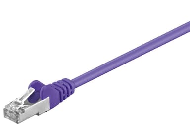 Goobay Patchkabel CAT 5e, SF/UTP, violett, 2 m
