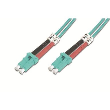 Digitus FO patchkabel, duplex, LC till LC MM OM3 50/125 µ, 2 m