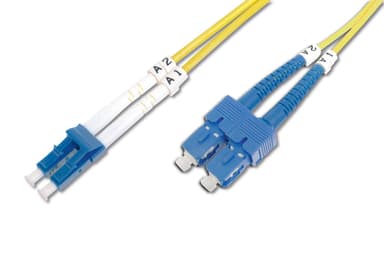 Digitus Patch Cord FO, Duplex, LC till SC SM OS2 09/125 µ, 1 m