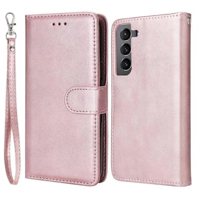 SKALO Samsung S22 Magnetskal/plånbok ""2 i 1"" - Roséguld