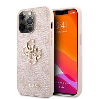 Guess iPhone 13 Pro Max Skal Big Logo Rosa
