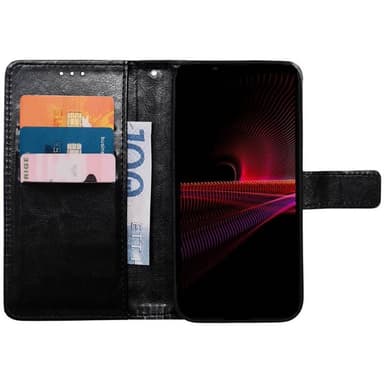 Mobilplånbok 3-kort Sony Xperia 1 IV - Svart