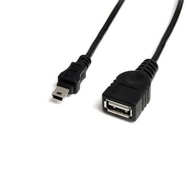 StarTech.com USBMUSBFM1, 0,3 m, USB A, Mini-USB B, Hane/Hona, 480 Mbit